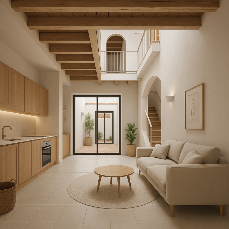 Render casa en el casco antiguo de Ciutadella en venta
