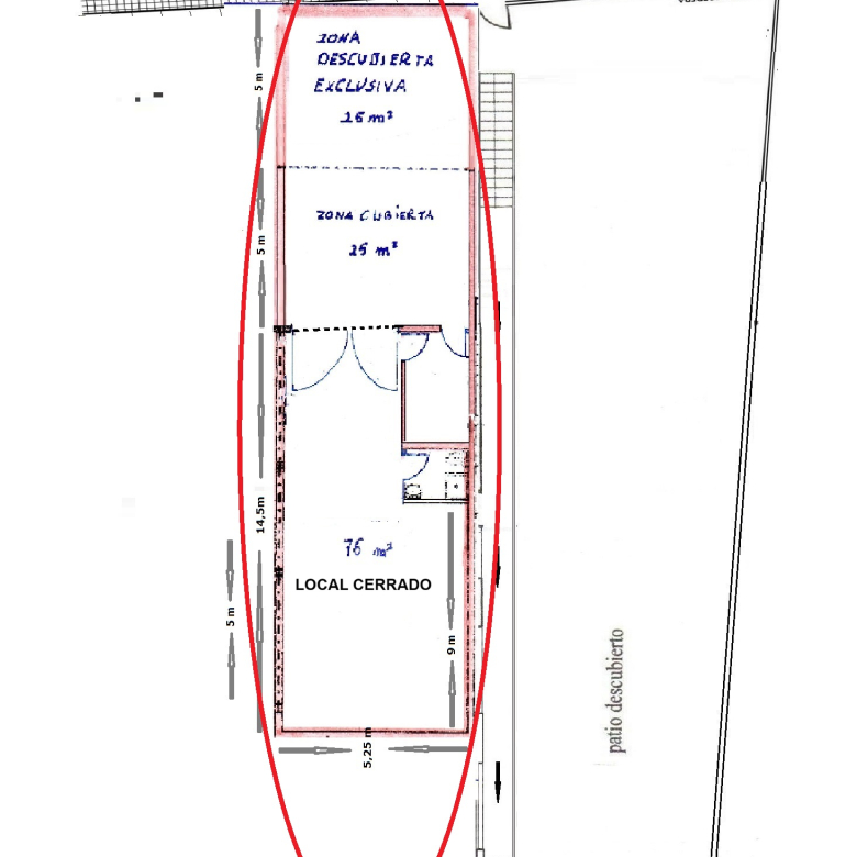 Local comercial en venta en primera línea en Ciutadella